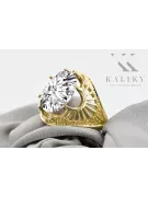 Vintage Anillo Circón Oro amarillo de 14 quilates vrc003y